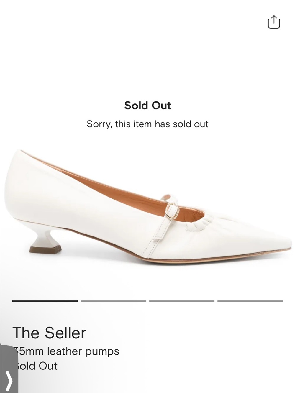 Ivory 35mm Pumps size 40